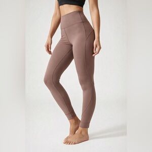 Lululemon Wunder Under High Rise Leggings Size 6 Taupe Brown Yoga